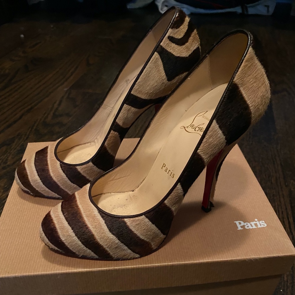 Christian Louboutin Calf Hair Pumps